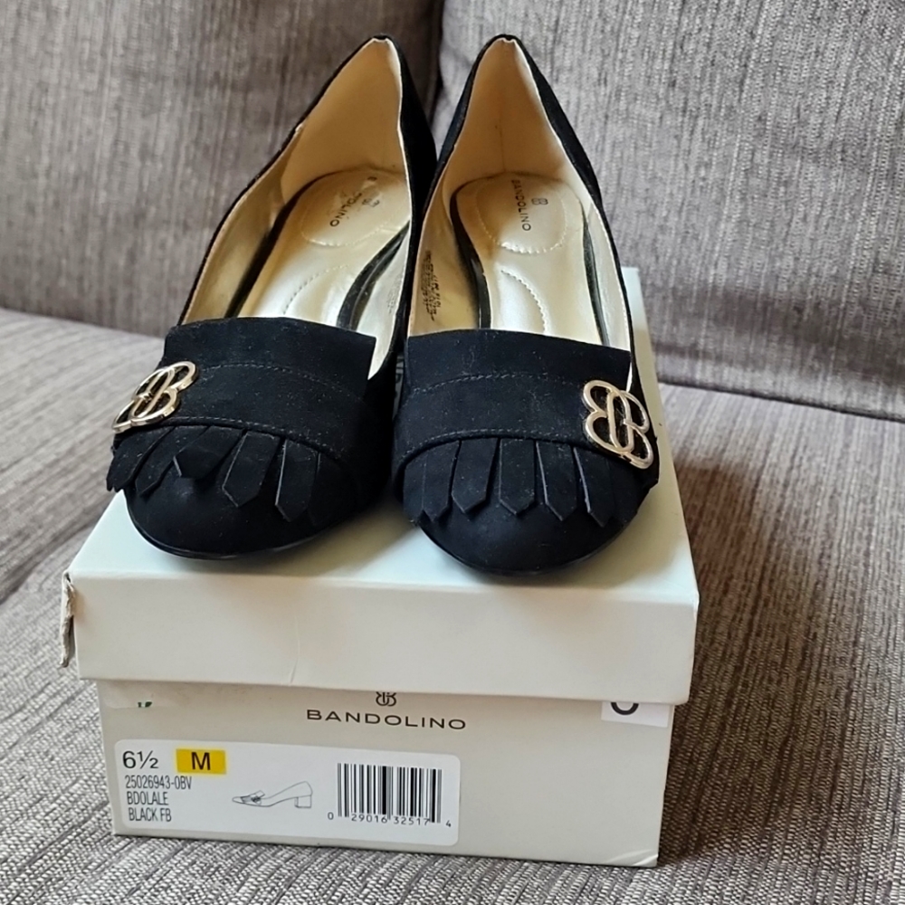 Women Bandlino Black Shoes, Sz 6.5M